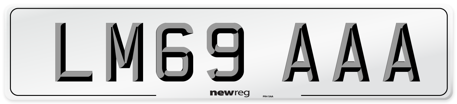 LM69 AAA Number Plate from New Reg